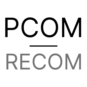 PCOM RECOM logo